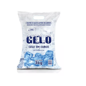 Saco De Gelo Em Cubos - 5kg