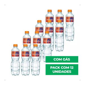 Água mineral Minalba Com Gás com gás garrafa pacote x 12 u